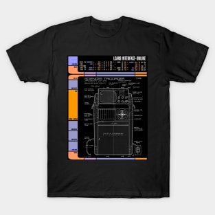 Computer Readout Showing Landing Party Scanner T-Shirt